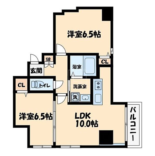 画像2:インペリアルスイート南堀江　間取り