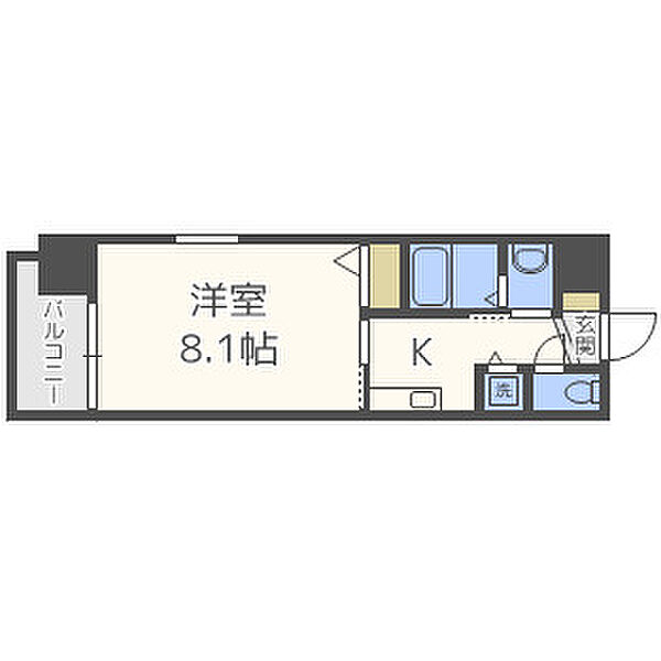 オリエンタル靭本町 ｜大阪府大阪市西区靱本町1丁目(賃貸マンション1K・4階・25.02㎡)の写真 その2