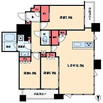 大阪府大阪市中央区安土町2丁目（賃貸マンション3LDK・31階・84.35㎡） その2