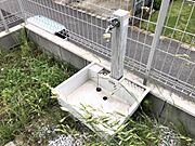 庭には便利な水栓付き♪