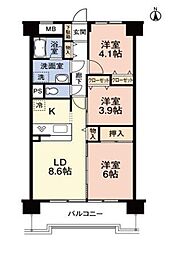 間取図画像 3LDK