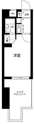 モリス川崎 1Kの間取図画像