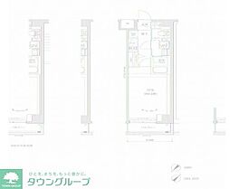 RELUXIA GRANDE 川崎大師公園 1Kの間取図画像