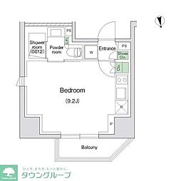 川崎市川崎区東田町マンション ワンルームの間取図画像