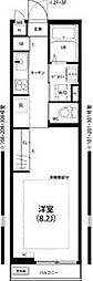 リブリ・ワタリダ 1Kの間取図画像
