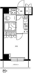 ルーブル川崎伍番館 1Kの間取図画像
