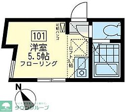 ソニオユナイト ワンルームの間取図画像