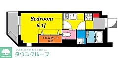 b'CASALazoSaiwai 1Kの間取図画像