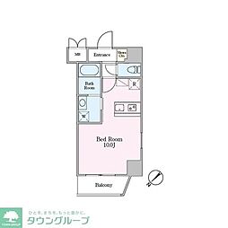 Dormouse和 ワンルームの間取図画像
