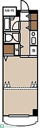 日神パレス生麦 1Kの間取図画像