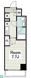 Genovia川崎3 1Kの間取図画像