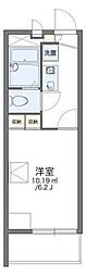 レオパレスAXL 1Kの間取図画像