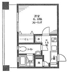 VILLENEUVE 1Kの間取図画像