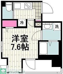 ParkcityYokohama 1Kの間取図画像
