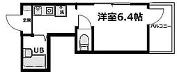 アパートA ワンルームの間取図画像