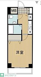 ロリエタワー川崎 1Kの間取図画像