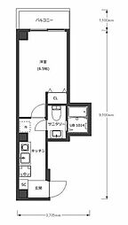 D-STYLE川崎 1Kの間取図画像