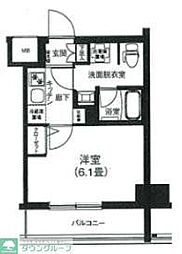 ティモーネプレミアム川崎イースト 1Kの間取図画像