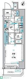 ジェノヴィア川崎駅グリーンヴェール 1Kの間取図画像
