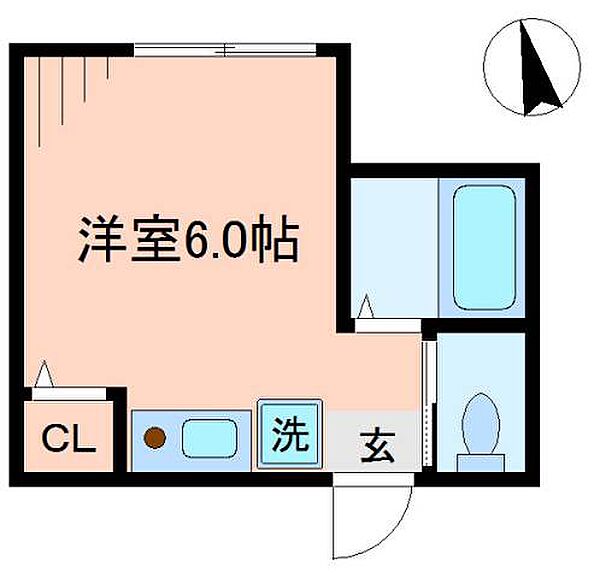 ヒルズ山手Ｂ棟 ｜神奈川県横浜市中区西之谷町(賃貸アパート1R・1階・14.90㎡)の写真 その2