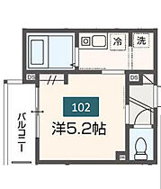 メルディア白楽  ｜ 神奈川県横浜市神奈川区六角橋5丁目（賃貸アパート1K・1階・17.10㎡） その2