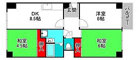 レジデンストーア  ｜ 大阪府大阪市阿倍野区美章園2丁目（賃貸アパート3LDK・3階・57.30㎡） その2