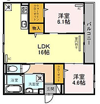 Clashist千躰  ｜ 大阪府大阪市住吉区千躰2丁目（賃貸アパート2LDK・2階・62.98㎡） その2