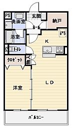 間取図画像 1LDK