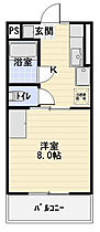 コスモス 203 ｜ 静岡県静岡市駿河区国吉田２丁目6-70（賃貸マンション1DK・2階・25.92㎡） その2