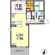 ミニョンサンクチノ 203 ｜ 長野県小諸市大字和田（賃貸アパート1LDK・2階・37.90㎡） その2