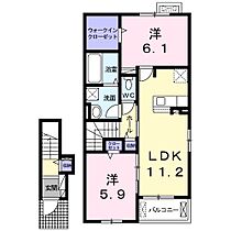 ルミエール・ソフィア　II 204 ｜ 長野県小諸市東雲２丁目（賃貸アパート2LDK・2階・59.06㎡） その2