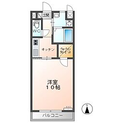 GrandeurA 1Kの間取図画像