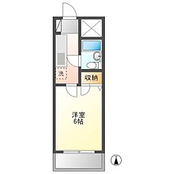 サンシャイン森山 1Kの間取図画像