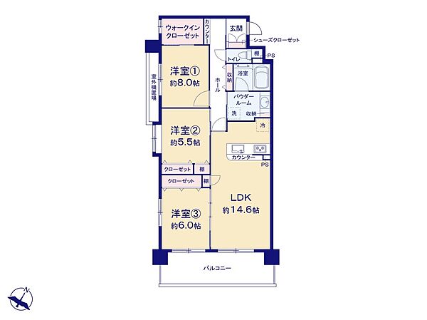 間取りを拡大表示