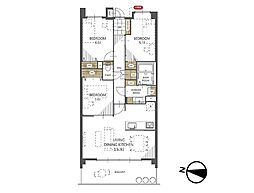 ビクトリアアネーロ大宮 3LDKの間取図画像