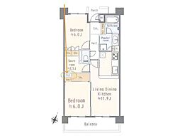 間取図画像 2LDK