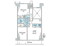 間取図画像 2LDK