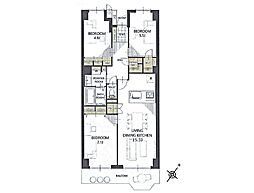 間取図画像 3LDK