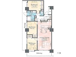 エルザタワー32 3LDKの間取図画像