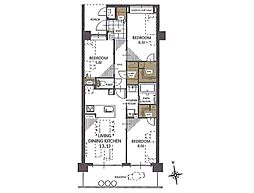 間取図画像 3LDK