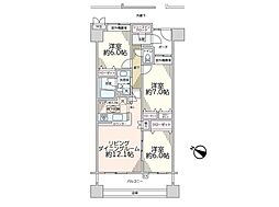 シーズガーデングリーンパティオ 3LDKの間取図画像
