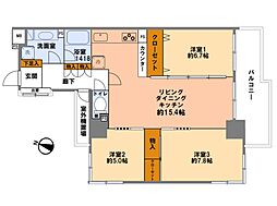 間取図画像 3LDK
