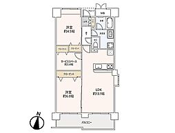 与野パーク・ホームズ 2SLDKの間取図画像