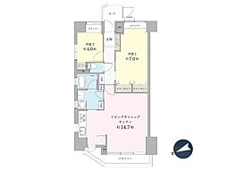 サンハイツ戸田公園 2LDKの間取図画像