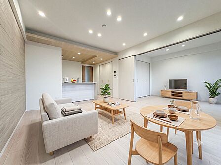 【LDK15.38帖】流行に左右されず、将来にわたって価値が継続する「上質」な佇まい。※生成AIによるイメージです。家具・小物は販売価格に含まれません。