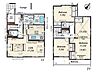 間取り：5号棟　土地面積117.89m2　建物面積106.55m2