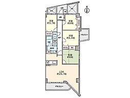 ジェム西川口ルミオール 4LDKの間取図画像