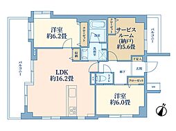 コンファーレ戸田公園 2SLDKの間取図画像