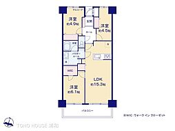ライオンズマンション大宮指扇壱番館 3LDKの間取図画像