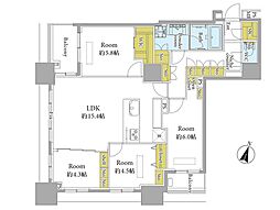 S4-TOWER 4LDKの間取図画像